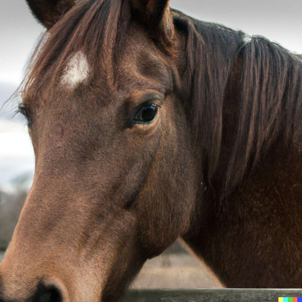 a horse, photograph taken by Terry Richardson
